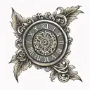 Roman numerals 1,2,3 tattoo design idea