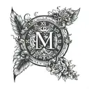 Roman numerals 1,2,3 tattoo design idea