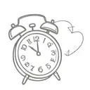 11:34 with alarm clock font, no drawing, just letters  tattoo design idea