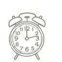 11:34 with alarm clock font, no drawing, just letters  tattoo design idea