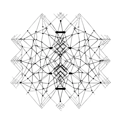 Graph of supply and demand curves intersecting tattoo design idea