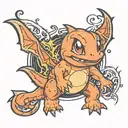 charmander tattoo design idea
