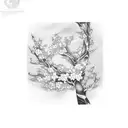 koi no yo Yokan and cherry blossom tree tattoo design idea