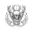 Ambigram of Heals/kills tattoo design idea