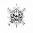 Ambigram of Heals/kills tattoo design idea