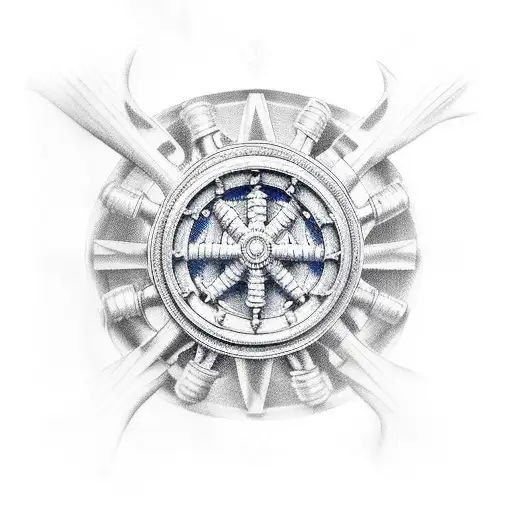 nautical  tattoo design idea