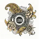 name Luna name tattoo design idea
