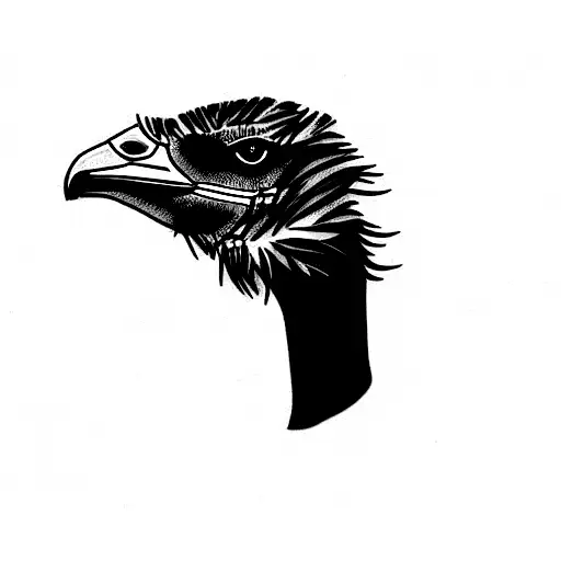 Emu profile tattoo design idea