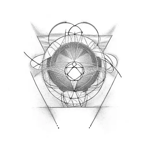 hydrogen atom  tattoo design idea
