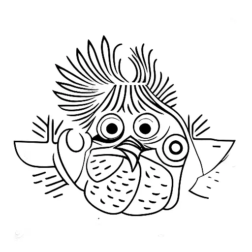 polish chicken tattoo design idea