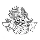 polish chicken tattoo design idea