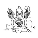 polish chicken tattoo design idea