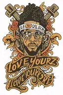 lyrics love yourz j cole inspired font tattoo design idea