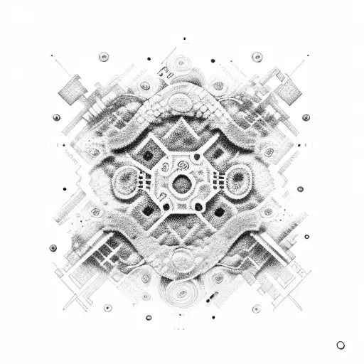 Microscopic bacteria tattoo design idea