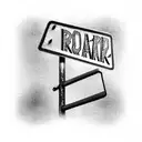 road sign tattoo design idea