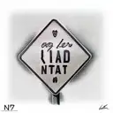 road sign tattoo design idea