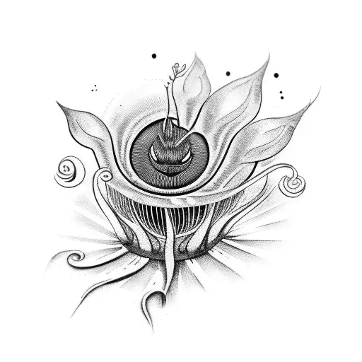 a venus flytrap tattoo design idea