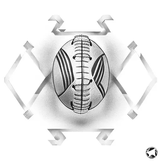 Combine a football and the number 28 in a creative way tattoo design idea