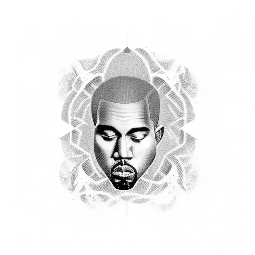 kanye made that bitch famous tattoo design idea
