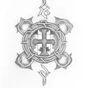 Irish Christian Cross tattoo design idea