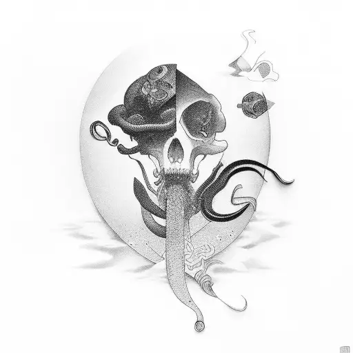 oshosi con el arco tattoo design idea