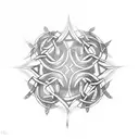 Celtic with tribal tattoo design idea