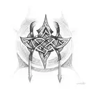 Celtic with tribal tattoo design idea