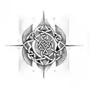 Celtic with tribal tattoo design idea