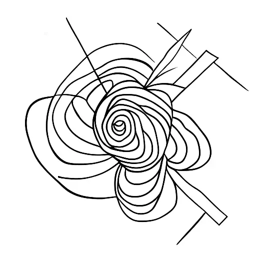 sagebrush connected by thin lines tattoo design idea