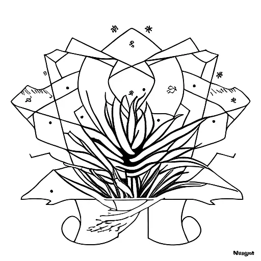 nevada sagebrush tattoo design idea