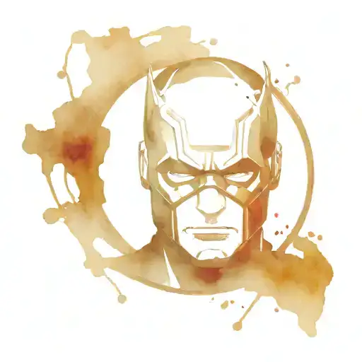 Marvel Daredevil, captain america, black widow tattoo design idea