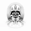 full body darth vader samurai tattoo design idea