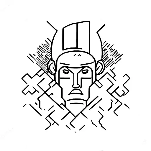 man resisting conformity  tattoo design idea