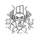 man resisting conformity  tattoo design idea