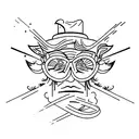 man resisting conformity  tattoo design idea