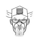 man resisting conformity  tattoo design idea