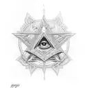 667 killuminati tattoo design idea