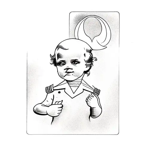 a group of children tattoo design idea