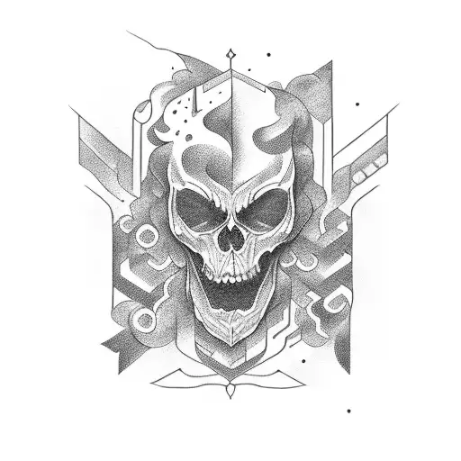 667 lettering tattoo design idea