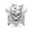 667 lettering tattoo design idea