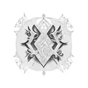 667 lettering tattoo design idea
