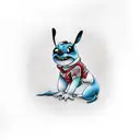 stich from motion picture dressed like cholo tattoo design idea