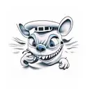 stich from motion picture dressed like cholo tattoo design idea