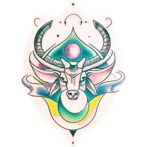 capricorn, gemini, sagittarius tattoo design idea