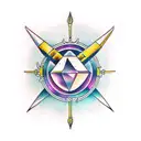 capricorn, gemini, sagittarius tattoo design idea