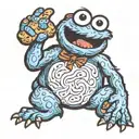 Cookie Monster tattoo design idea