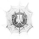 spiderwebbing monster marking satanic circle symbol curse tattoo design idea