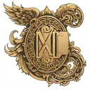 2006 as roman numerals back of ear tattoo design idea