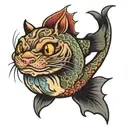 catfish tattoo design idea