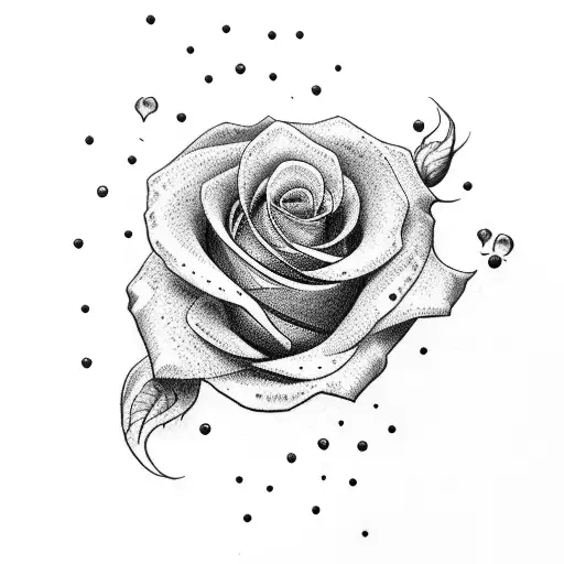 diet coke with roses tattoo design idea